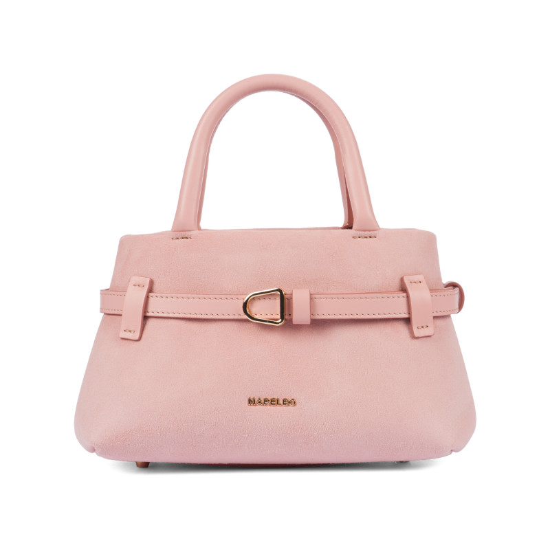 Women hand bag 056g camoscio baby pink