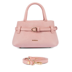 Women hand bag 056g camoscio baby pink