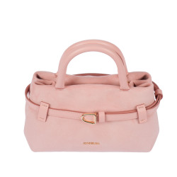Women hand bag 056g camoscio baby pink
