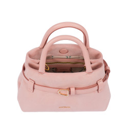 Women hand bag 056g camoscio baby pink