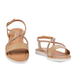 Children sandals 541 beige combined