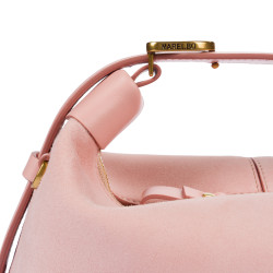 Women hand bag 037g camoscio baby pink
