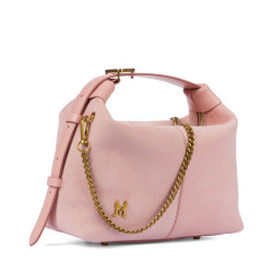 Women hand bag 037g camoscio baby pink