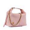 Women hand bag 037g camoscio baby pink