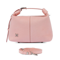 Women hand bag 037-1g 01 camoscio baby pink