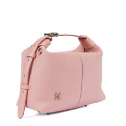 Women hand bag 037-1g 01 camoscio baby pink