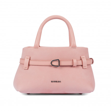Women hand bag 056g 01 camoscio baby pink