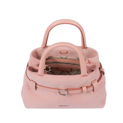 Women hand bag 056g 01 camoscio baby pink