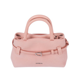 Women hand bag 056g 01 camoscio baby pink