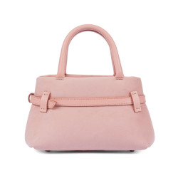 Women hand bag 056g 01 camoscio baby pink