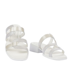 Women sandals 5130 white pearl