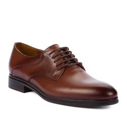 Men stylish, elegant shoes 933 a cognac