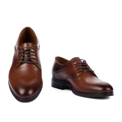 Men stylish, elegant shoes 933 a cognac