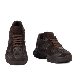 Women sport shoes 6102 chocolate combined