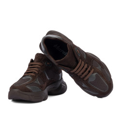 Women sport shoes 6102 chocolate combined