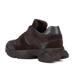 Women sport shoes 6102 chocolate combined