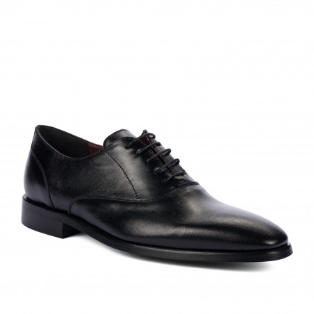 Men stylish, elegant shoes 9007 black