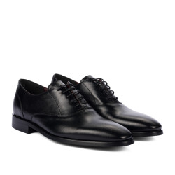 Men stylish, elegant shoes 9007 black