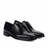 Men stylish, elegant shoes 9007 black