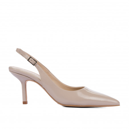 Women sandals 1328 patent sand