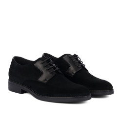 Men casual shoes 9006 black velour