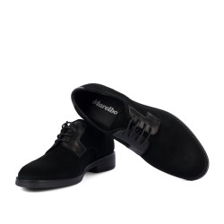 Men casual shoes 9006 black velour