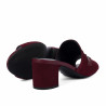 Women sandals 1367 bordo velour