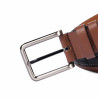 Men belt 18b croco black+brown