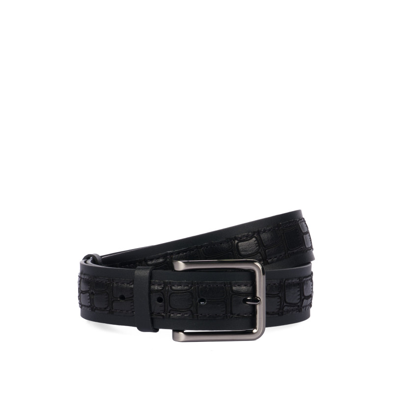 Men belt 18b black+croco black