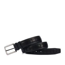 Men belt 18b black+croco black