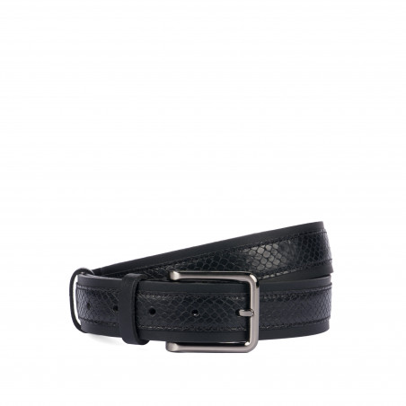 Men belt 18b black+sarpe black