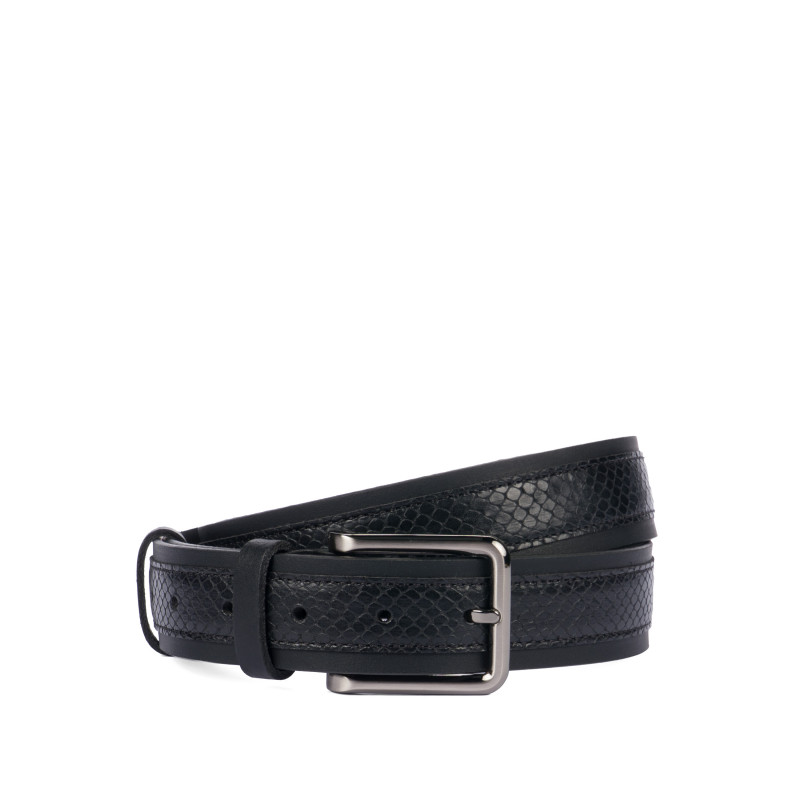 Men belt 18b black+sarpe black