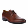 Men stylish, elegant shoes 822-1 a cognac