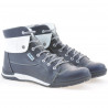 Men boots 421 indigo+white