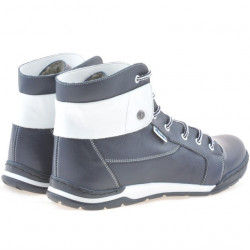 Men boots 421 indigo+white