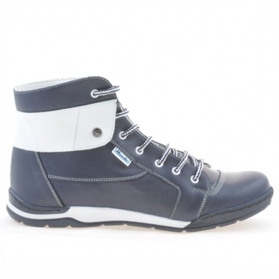 Men boots 421 indigo+white