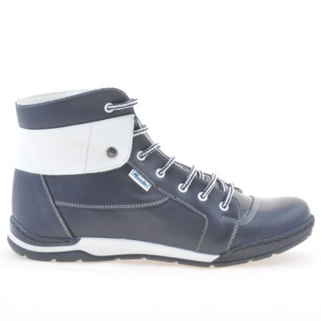 Men boots 421 indigo+white