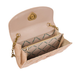 Women shoulder bag 048g camoscio nude