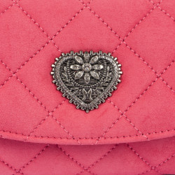 Women shoulder bag 048g 01 camoscio pink barbie