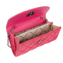 Women shoulder bag 048g 01 camoscio pink barbie