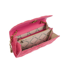 Women shoulder bag 048g camoscio pink barbie