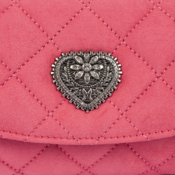 Women shoulder bag 048g 01 camoscio pink barbie
