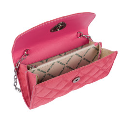 Women shoulder bag 048g 01 camoscio pink barbie