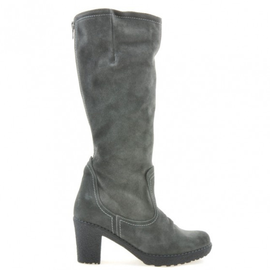 Women knee boots 3258 antracit velour