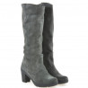 Women knee boots 3258 antracit velour