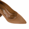 Women stylish, elegant shoes 1315 velour chocolate