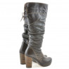 Women knee boots 226 cafe+crep cafe