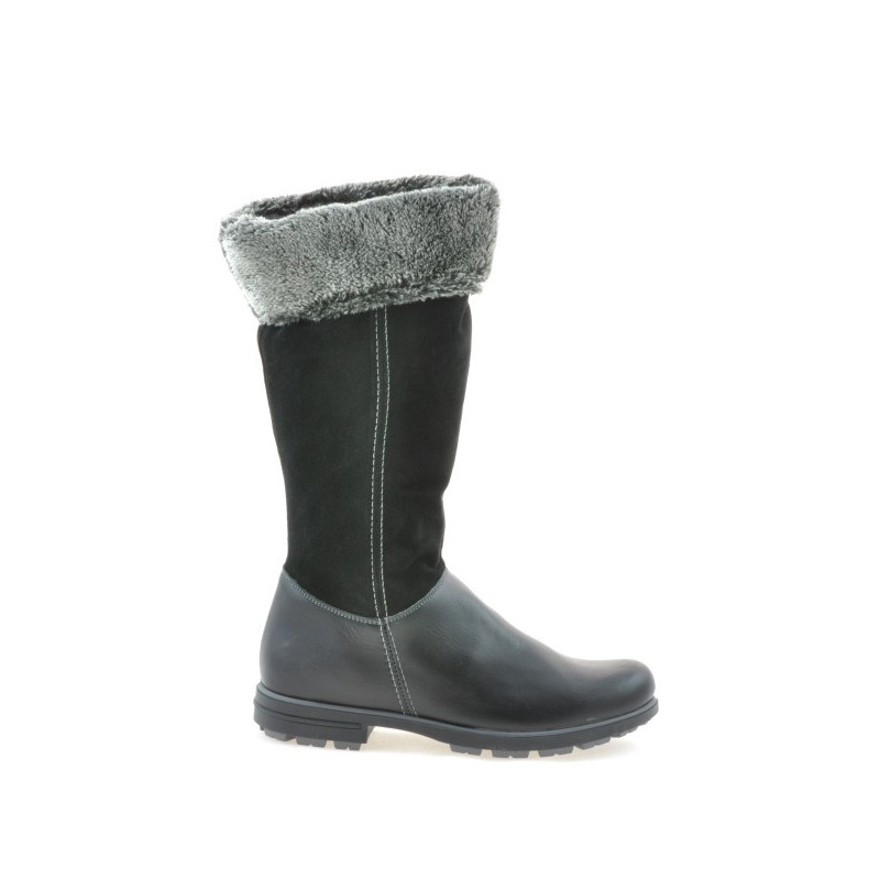 Women knee boots 3224 black combined