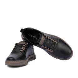 Men casual shoes 982 black combined-k