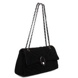 Women shoulder bag 052g 01 camoscio black